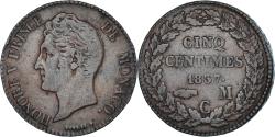 World Coins - Coin, Monaco, Honore V, 5 Centimes, 1837, Monaco, , Copper