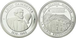 World Coins - France, Medal, Collection Panthéon, Léon Gambetta, , Silver