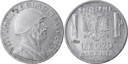 World Coins - Coin, Albania, Vittorio Emanuele III, 0.20 Lek, 1940, Rome, , Stainless