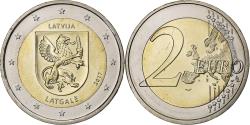 World Coins - Latvia, 2 Euro, Latgale, 2017, Bi-Metallic,