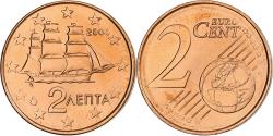 World Coins - Greece, 2 Euro Cent, 2003, Athens, Copper Plated Steel, , KM:182