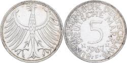 World Coins - Federal Republic of Germany, 5 Mark, 1967, Stuttgart, Silver,