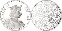 World Coins - France, Medal, Les Rois de France, Charles IV, History, , Silver