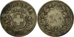 World Coins - Coin, Switzerland, 10 Rappen, 1850, Strasbourg, , Billon, KM:6