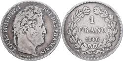 World Coins - France, Louis Philippe I, Franc, 1846, Rouen, Silver, , Gadoury:453