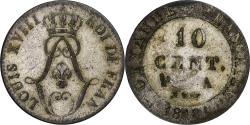 World Coins - Guyana, Louis XVIII, 10 Cents, 1818, Paris, Billon,