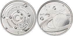 World Coins - Turkey, Kurus, Saturn, 2022, Istanbul, Aluminum,