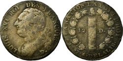World Coins - Coin, France, 12 deniers françois, 12 Deniers, 1792, Lyon, , Bronze