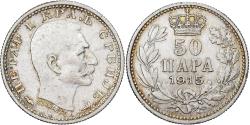World Coins - Serbia, Peter I, 50 Para, 1915, Silver, , KM:24.1