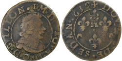 World Coins - France, Ardennes, Fréd-Maurice de La Tour, Double De Sedan, 1639, Sedan