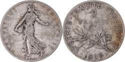 World Coins - Coin, France, Semeuse, 2 Francs, 1899, Paris, , Silver, KM:845.1