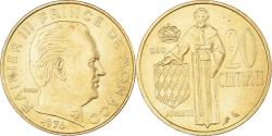 World Coins - Coin, Monaco, Rainier III, 20 Centimes, 1974, , Aluminum-Bronze