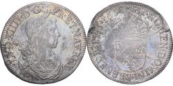 World Coins - France, Louis XIV, 1/2 Écu de Bourges, 1658, Bourges, Silver,