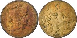 World Coins - France, 5 Centimes, Daniel-Dupuis, 1911, Paris, Bronze, , Gadoury:165