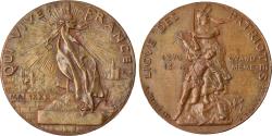World Coins - France, Token, Ligue des Patriotes, History, 1882, Mercié, , Bronze