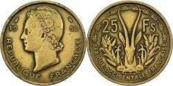 World Coins - French West Africa, 25 Francs, 1956, Aluminum-Bronze, , KM:7