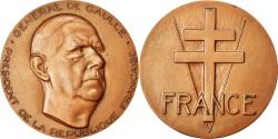 World Coins - France, Medal, Général de Gaulle, Président de la République, Coeffin