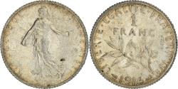 World Coins - Coin, France, Semeuse, Franc, 1914, Paris, , Silver, KM:844.1