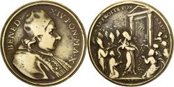 World Coins - Vatican, Medal, Benoit XIV, Année Sainte, 1750, Brass, Hamerani,