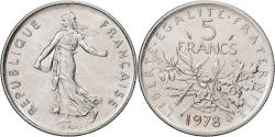 World Coins - Coin, France, Semeuse, 5 Francs, 1978, Paris, , Nickel Clad Copper-Nickel