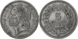 World Coins - France, 5 Francs, Lavrillier, 1950, Beaumont - Le Roger, Aluminum,