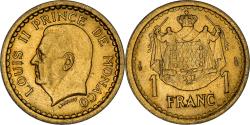 World Coins - Coin, Monaco, Franc, 1943, Paris, , Cupro-Aluminium, Gadoury:MC 132