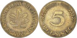 World Coins - Coin, Germany, 5 Pfennig, 1969