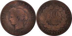 World Coins - Coin, France, 10 Centimes, 1877