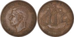 World Coins - Coin, Great Britain, George VI, 1/2 Penny, 1943, , Bronze, KM:844