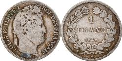 World Coins - Coin, France, Louis-Philippe, Franc, 1845, Rouen, , Silver, KM:748.2