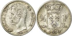 World Coins - Coin, France, Charles X, 1/4 Franc, 1830, Bayonne, , Silver, KM:722.8