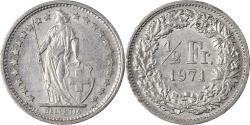 World Coins - Coin, Switzerland, 1/2 Franc, 1971