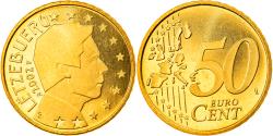 World Coins - Luxembourg, 50 Euro Cent, 2002, Utrecht, Proof, , Brass, KM:80