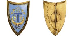World Coins - France, Insigne, 45ème Régiment de Transmission, Métal, Emaillée,