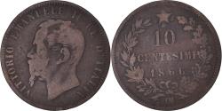 World Coins - Coin, Italy, Vittorio Emanuele II, 10 Centesimi, 1866, Strasbourg,