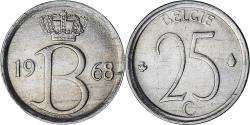 World Coins - Belgium, 25 Centimes, 1968, Brussels, Copper-nickel, , KM:154.1