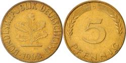 World Coins - Coin, GERMANY - FEDERAL REPUBLIC, 5 Pfennig, 1968, Karlsruhe, , Brass