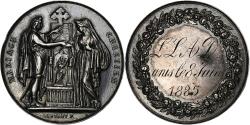 World Coins - France, Medal, Mariage Chrétien, 1885, Silver, Pingret,
