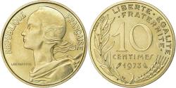 World Coins - France, 10 Centimes, Marianne, 1973, Paris, Chouette, Aluminum-Bronze