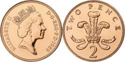 World Coins - United Kingdom, Elizabeth II, 2 Pence, 1989, Llantrisant, BU, Bronze,