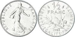 World Coins - Coin, France, 1/2 Franc, 1985