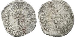 World Coins - France, Charles V, Blanc au K, 1365-1380, Billon, , Duplessy:363