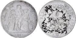 World Coins - Coin, France, Union et Force, 5 Francs, AN 7, Perpignan, , Silver