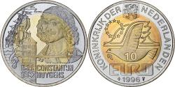 World Coins - Netherlands, 10 Euro, Constantijn Huygens, 1996, Bi-Metallic, Proof,