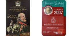 World Coins - San Marino, 2 Euro, Giuseppe Garibaldi, 2007, Rome, Bi-Metallic,