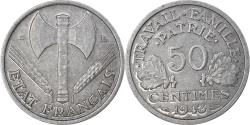 World Coins - Coin, France, Bazor, 50 Centimes, 1943, Beaumont - Le Roger,