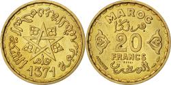 World Coins - Coin, Morocco, 20 Francs, 1951, Paris, , Aluminum-Bronze, KM:E42