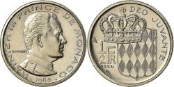 World Coins - Coin, Monaco, Rainier III, 1/2 Franc, 1965, Paris, ESSAI, , Nickel, KM:E52