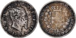 World Coins - Coin, Italy, Vittorio Emanuele II, Lira, 1863, Milan, , Silver, KM:5a.1
