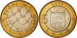 World Coins - Finland, 5 Euro, Åland, 2011, Vantaa, Bi-Metallic, , KM:177